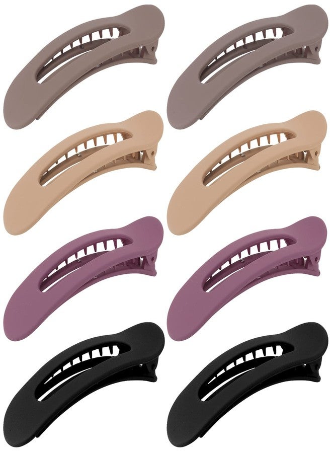 ACO-UINT 8 Pack Hair Accessories: Flat Claw Clips, Alligator Barrettes, Non-Slip French Clips, Duckbilled Hair Clips for Women's Hairstyling and Sectioning - Image 1